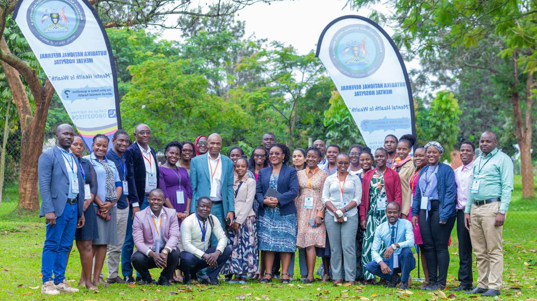 Trainers and Trainees joined by Dr Juliet Nakku ,cuurent Executive Director (Center) and Dr  David Basangwa (former Executive Director) second on her right