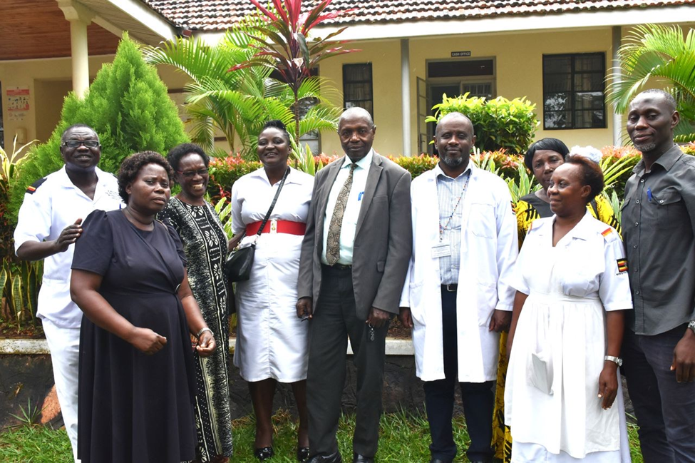 Butabika Veterans in a group photo with the Butabika Hospital Staff.